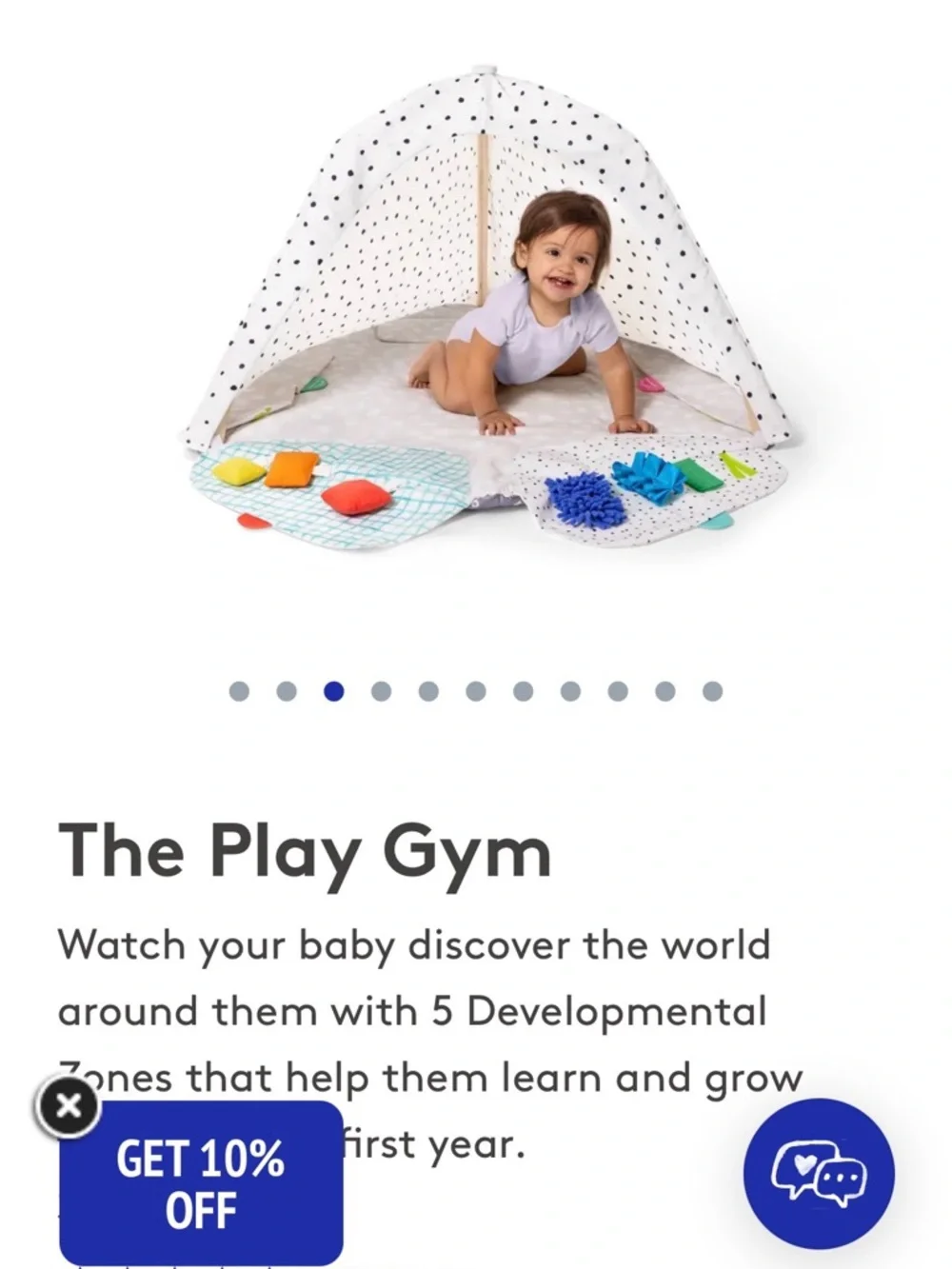 The Play Gym Multi-Activity Baby Play Mat - White with Multicolor Accents - Picture 8 of 10